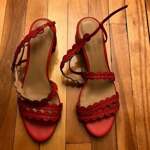 Banana republic red sandal size 8